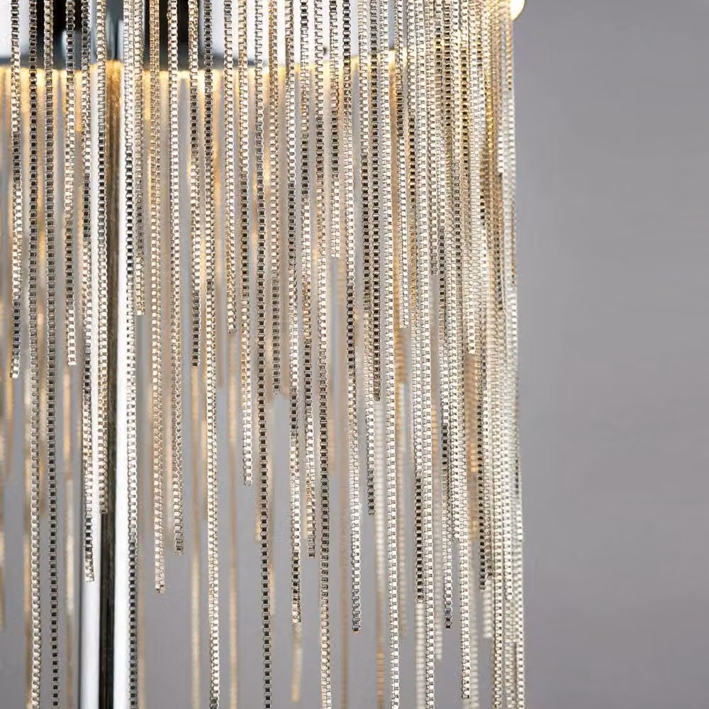Loops Table Lamp in Chrome and Silver with 10W LED Bulb Included – 2