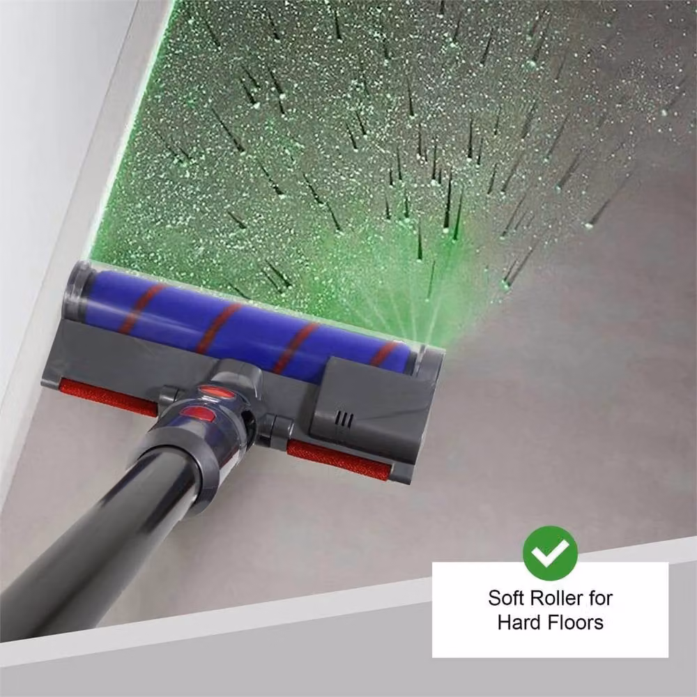 Nordara Grey Soft Roller Laser Brush Head for Dyson V7 V8 SV10 SV11 Hard Floors – 5