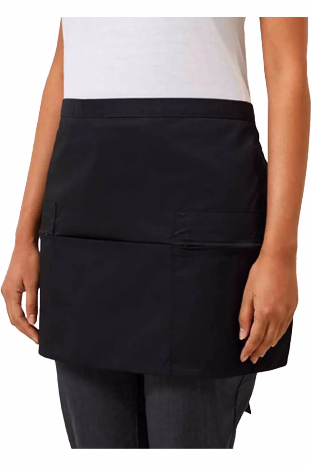 Premier Women's Poly Cotton Waist Apron in Black – 2