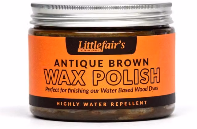 Littlefairs Water Repellent Quick Drying Wax Polish, Brown, 0.5 l