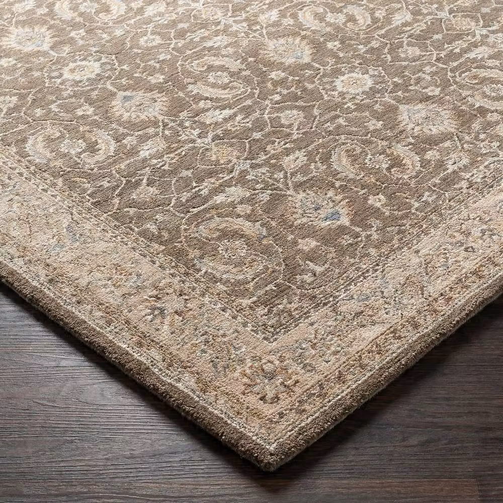 Livabliss Arda Vintage Brown and Grey Boho Fringe Living Room Rug, W: 150 cm, L: 230 cm – 2