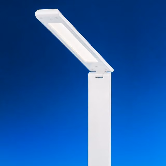 Lightcraft White Dimmable LED Folding Task Lamp with Rechargeable Battery