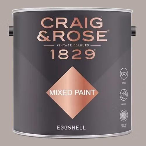 Craig & Rose 1829 Paint Stop Eggshell Paint in Grisaille Grey, 2.5l