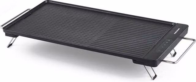 Morphy Richards Tabletop Electric Teppanyaki Griddle BBQ Hot Plate in Black, W: 52 cm, D: 28 cm