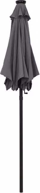 Berkfield Home Aluminium Parasol with LED Lights in Anthracite, W/D/H: 200 x 200 x 211 cm – 1