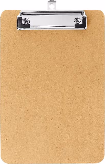 Janrax Wooden Clipboard in Brown and Black