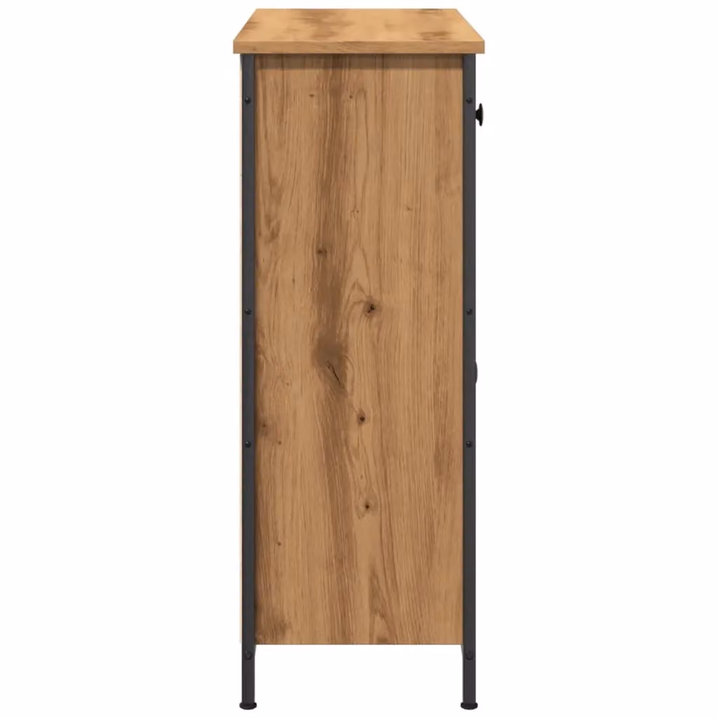 Berkfield Home Artisan Oak Sideboard in Brown, W/D/H: 70 x 41 x 56 cm – 4