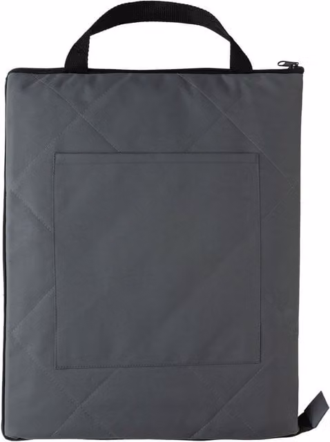 XD Design Foldable Quilted Picnic Blanket in Grey with Carry Bag