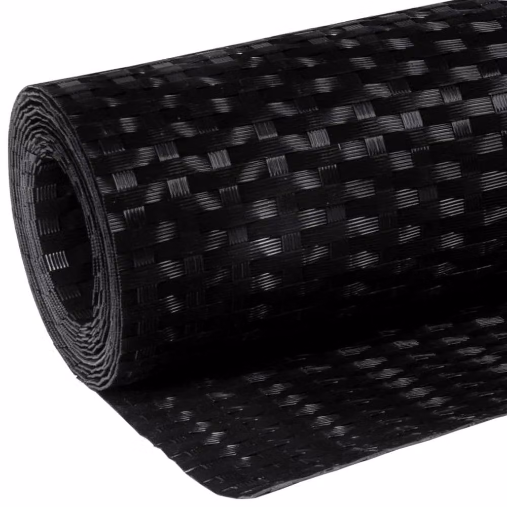 Berkfield Home Black Poly Rattan Balcony Screen, W: 1000 cm, H: 80 cm – 5