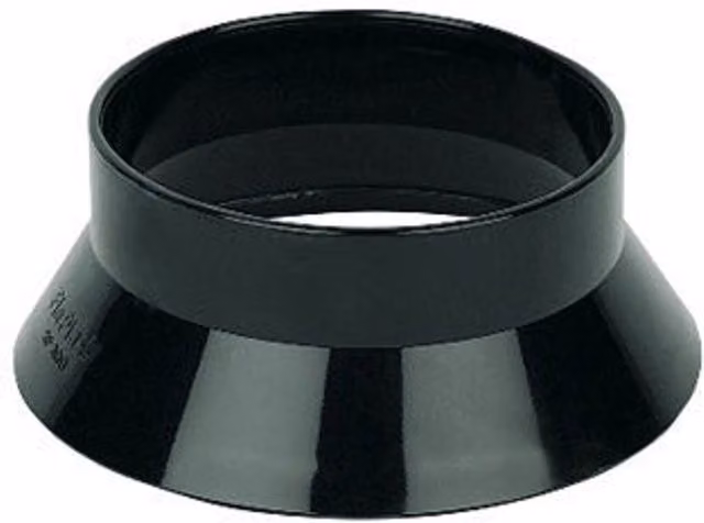 FloPlast 110mm Soil Weather Collar in Black and Grey