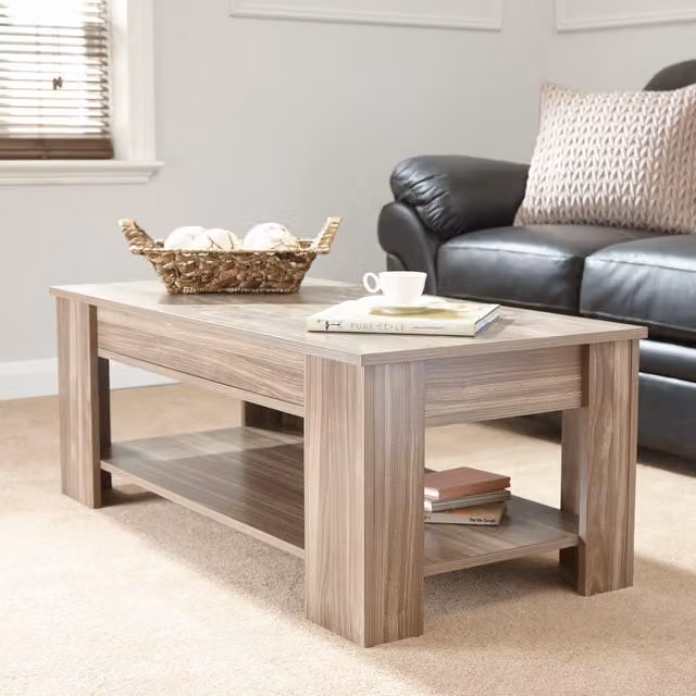 GFW Arvika Walnut Lift Up Coffee Table