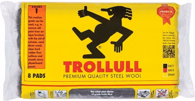 Trollull Extra Large Silver Steel Wool Pads