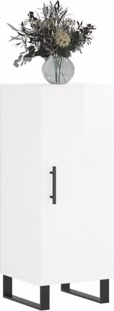 Berkfield Home High Gloss White Modern Sideboard, W/D/H: 34.5 x 34 x 90 cm – 1