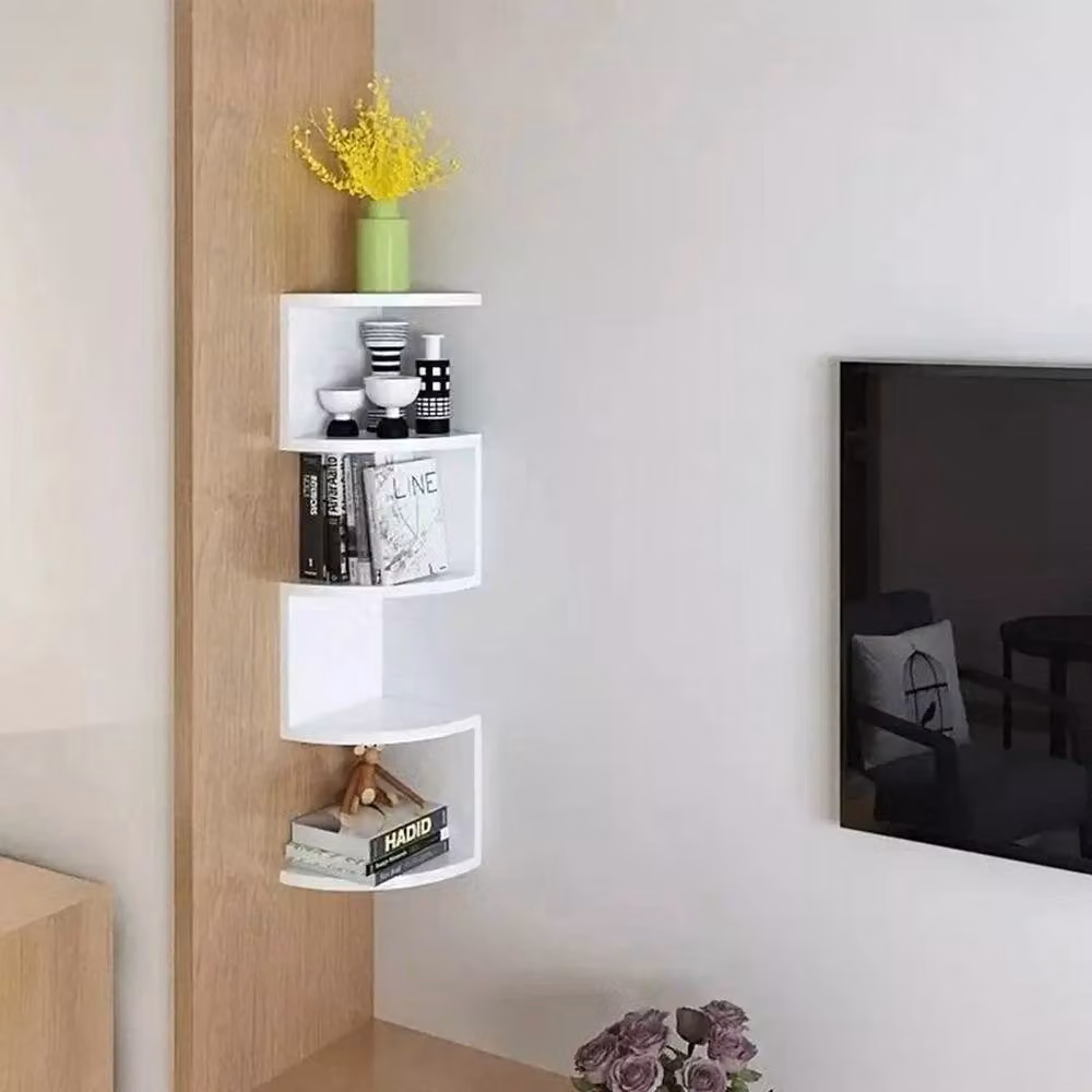 FLAVORA 5-Tier Spiral Storage Display Rack in White, W/D/H: 50 x 50 x 50 cm – 2