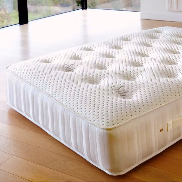Comfy Living White Hybrid Antibacterial Mattress with Memory Foam and Wool, W/D/H: 90 x 190 cm