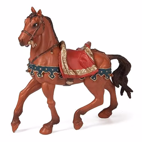 Papo Caesar’s Horse Figure from the Historical Collection in Brown and Multicolour – 1