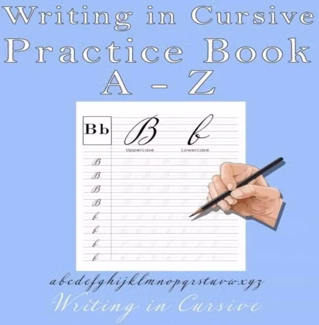 David James Writing in Cursive: Multicolour Lined Paper Practice Book for English Letters