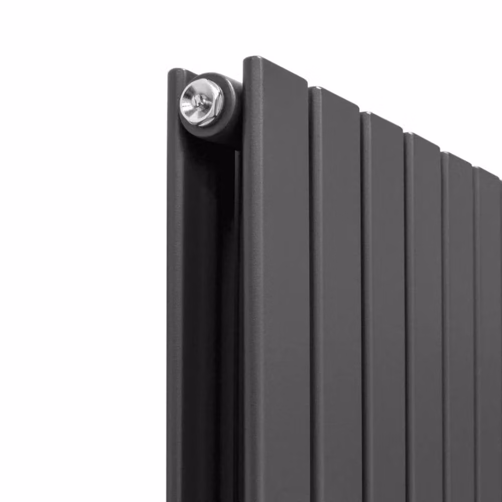 Monstershop Designer Flat Panel Steel Wall Mounted Radiator in Anthracite Grey, H: 180.0 cm, W: 56.0 cm – 6