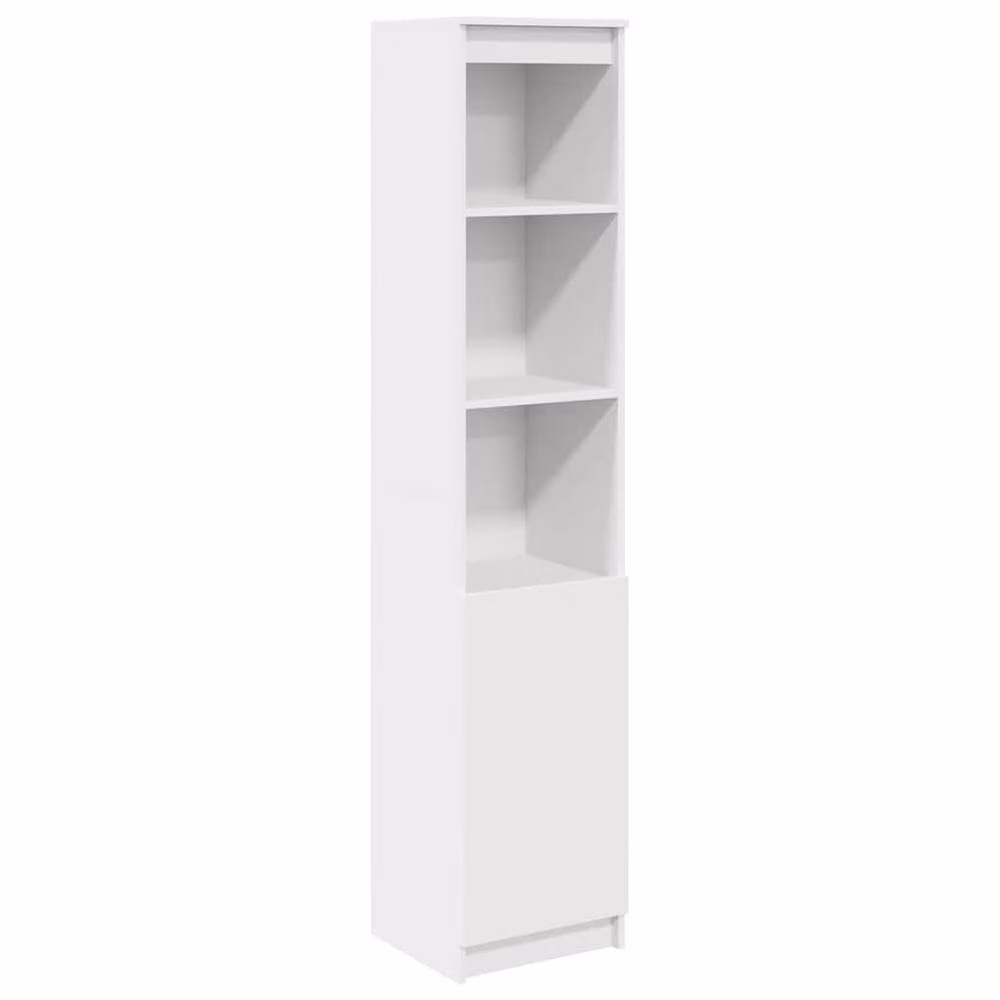 Berkfield Home White Highboard in MDF with Hinged Doors and Internal Shelves, W/D/H: 37.5 x 35 x 180 cm – 2