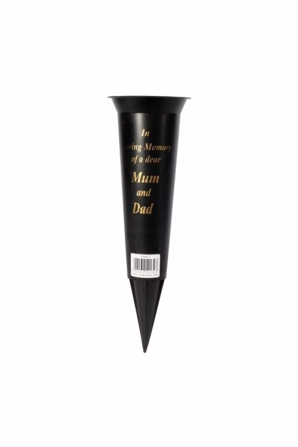 KDMD Black and Gold Spike Mum and Dad Grave Vase Set, 5 Pack, Height: 23 cm – 2