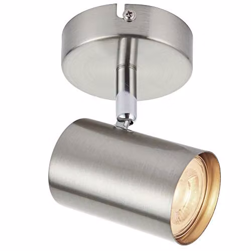 Loops Adjustable Round Ceiling and Wall Spotlight in Chrome for GU10 LED Bulbs