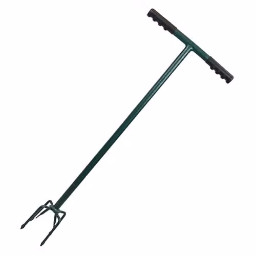 Faithfull Countryman 6 Prong Steel Cultivator and Compost Turner in Green and Brown – 1