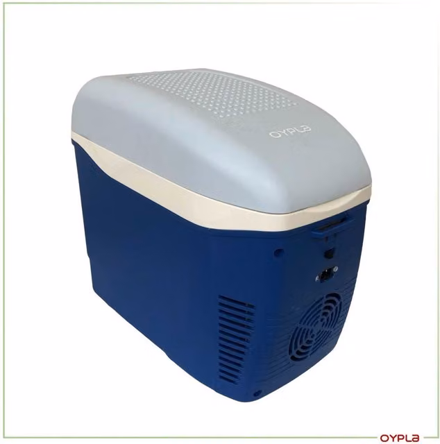 Oypla 7.5L Portable Electric Car Cooler Coolbox in Grey or Blue
