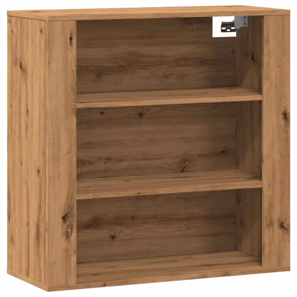 Berkfield Home Artisan Oak Wall Cabinet in Brown, W/D/H: 80 x 33 x 80 cm – 2