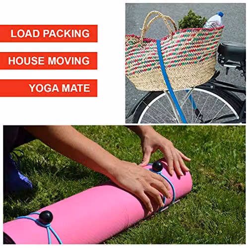 Master Lock Blue Bungee Cords with Ball, Set of 4, 20 cm – 1