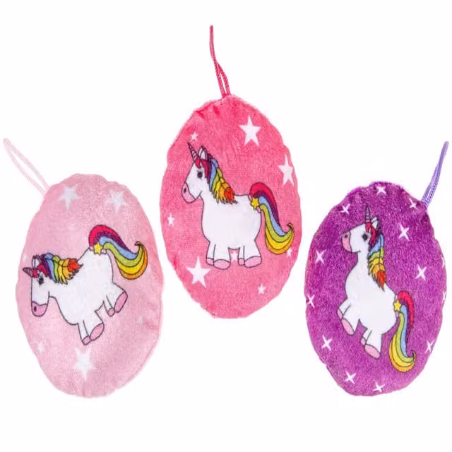 LG-Imports Single Plush Unicorn, White, 10cm