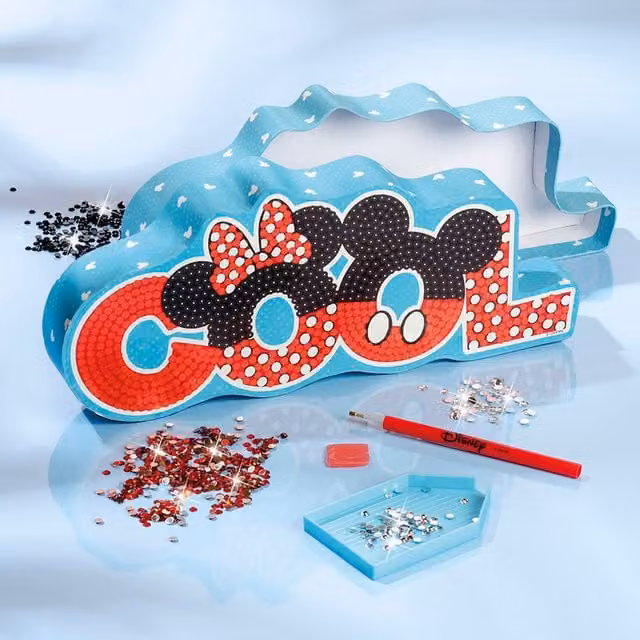 Totum Disney Micky and Friends Diamond Painting Treasure Box in Blue and Red