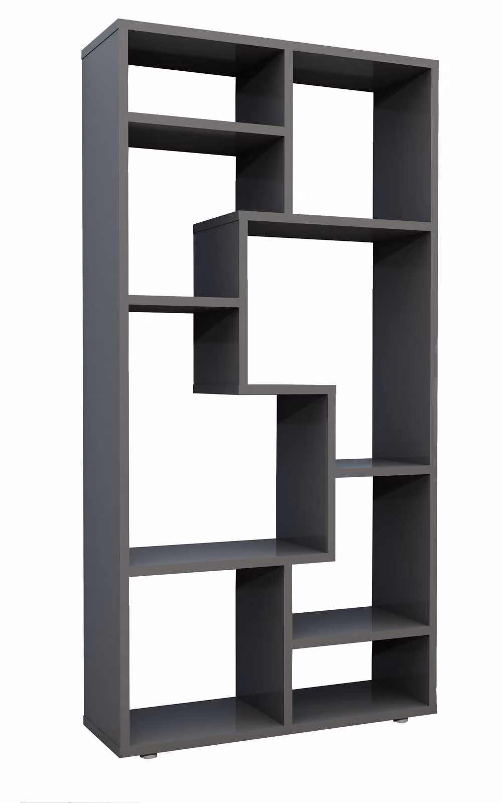 VCM Lanisa M Open-Back Shelf Room Divider Bookshelf in Dark Grey, W/D/H: 116 x 20 x 58 cm – 2