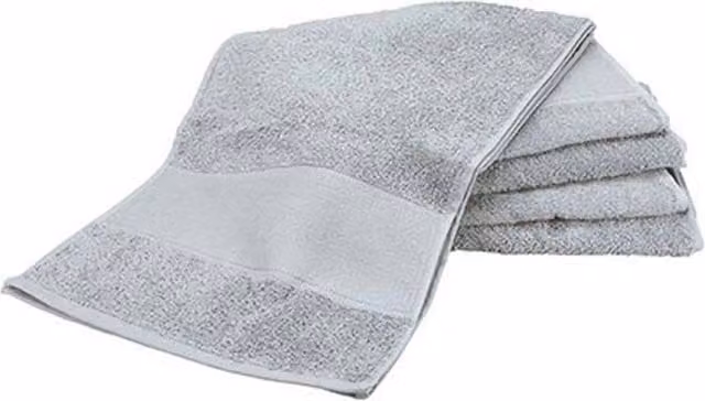 ARTG Print-Me Personalised Sports Towel in Grey, Cotton Terry Fabric