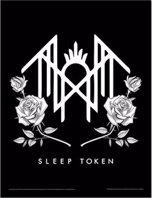Sleep Token Multicolour Logo Framed Paper Poster – 1