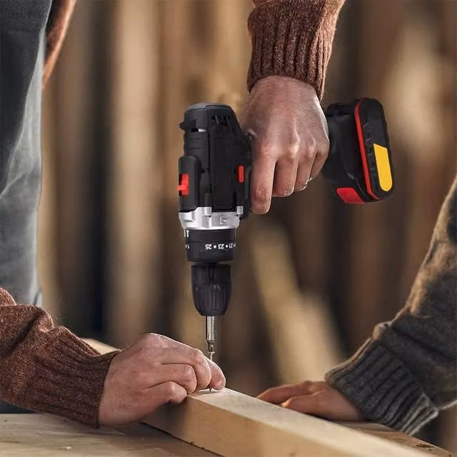 Kelvenix 48V Cordless Hammer Drill and Electric Impact Driver Set in Black – 1