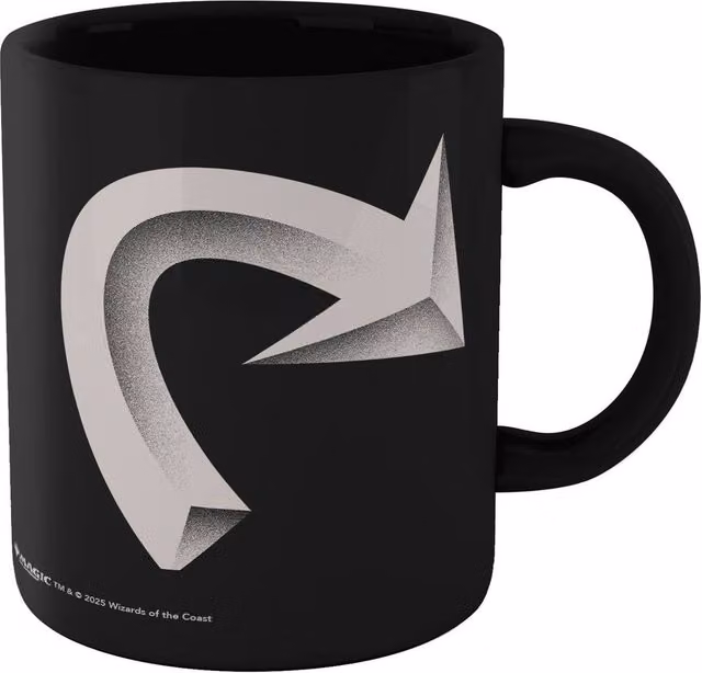 Magic: The Gathering Tap Symbol Ceramic Mug, Black, 300ml