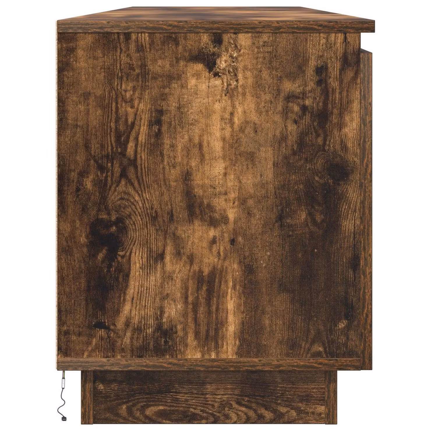 Berkfield Home Modern TV Cabinet in Smoky Oak Brown with Integrated LED Lighting, W/D/H: 180 x 38 x 49 cm – 4