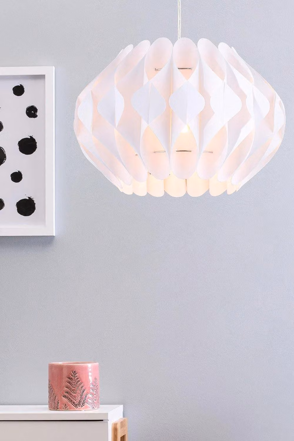 BHS Lighting Landon Easy Fit Modern Light Shade in White – 2