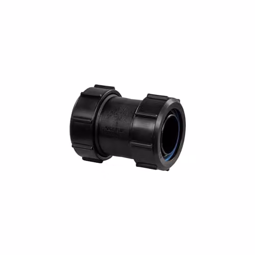 McAlpine Black Multifit 90 Degree Coupling 1.25" Grey Plastic – 2