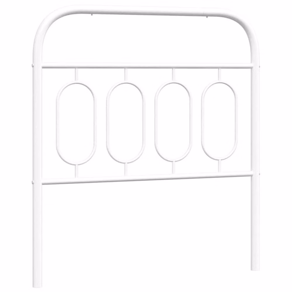 Berkfield Home Metal Headboard in White – 2