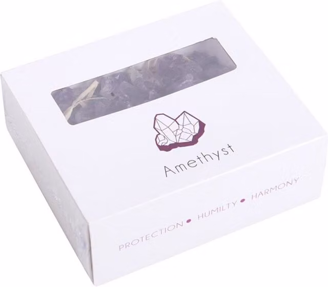 KDMK Purple Amethyst Rough Crystal Chips Stone Granulate
