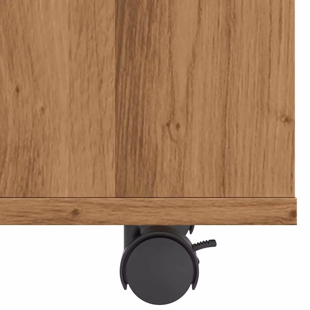 Berkfield Home Artisan Oak Side Table in Brown, W/D/H: 70 x 35 x 55 cm – 7