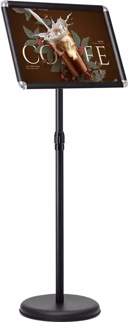 Costway Adjustable Poster and Presentation Stand, Black