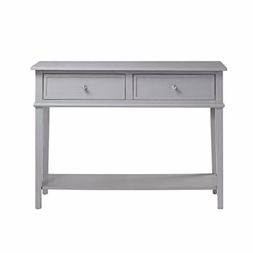 Ameriwood Home Franklin Console Table in Grey – 1