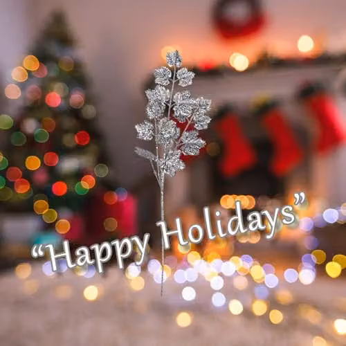 VFM e-Store Silver Glitter Christmas Long Stem Decoration, H 65 cm x W 20 cm – 3