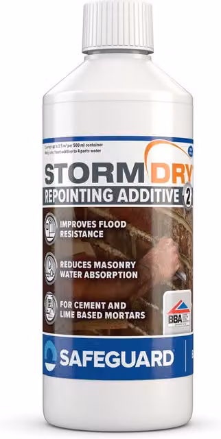 Stormdry Repointing Additive No. 2 Waterproofing Agent, 500 ml, White