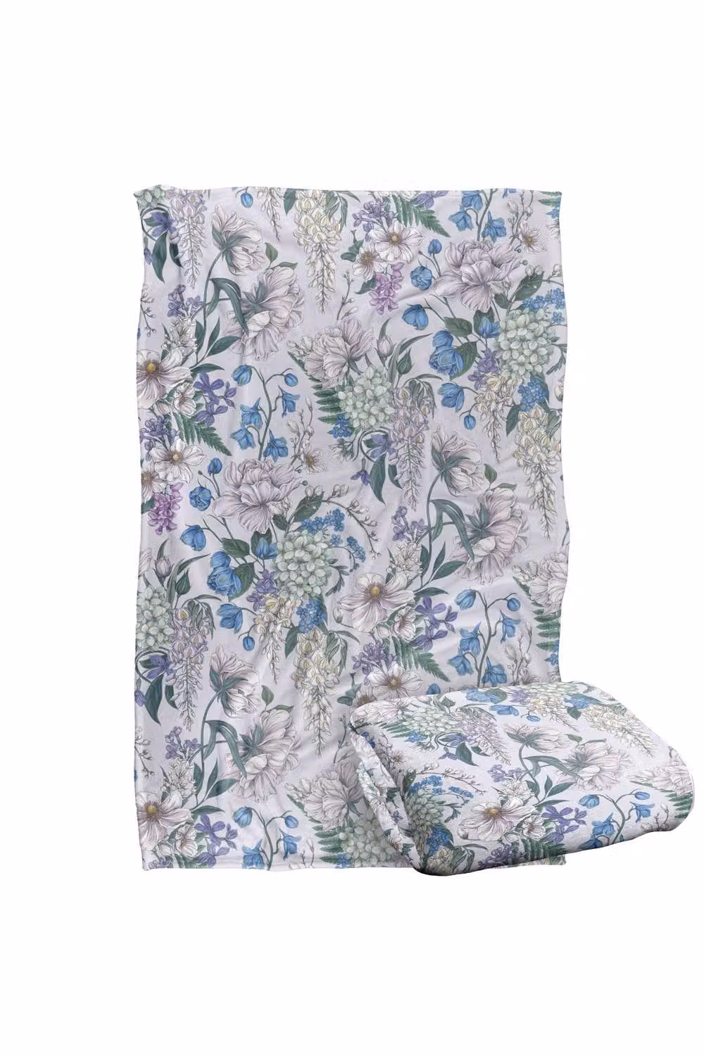 Netflix Bridgerton Lady In Silver Floral Super Soft Fluffy Polyester Throw Blanket, Multicolour, Large – 2