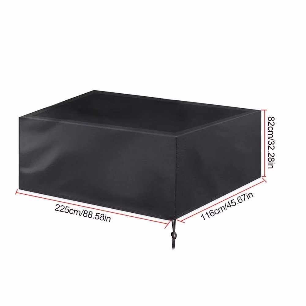 FLAVORA Black Waterproof Heavy Duty Polyester 7ft Pool Table Cover – 2