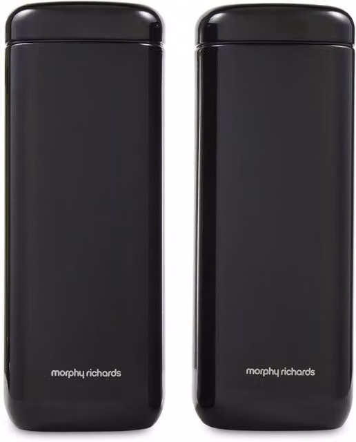 Morphy Richards Large Metal Storage Canister Set in Black