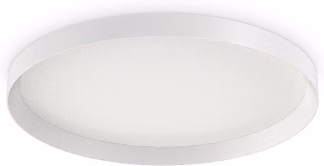 Ideal Lux Fly Round Decorative Flush Ceiling Light, White, Diameter: 60 cm, 4000K